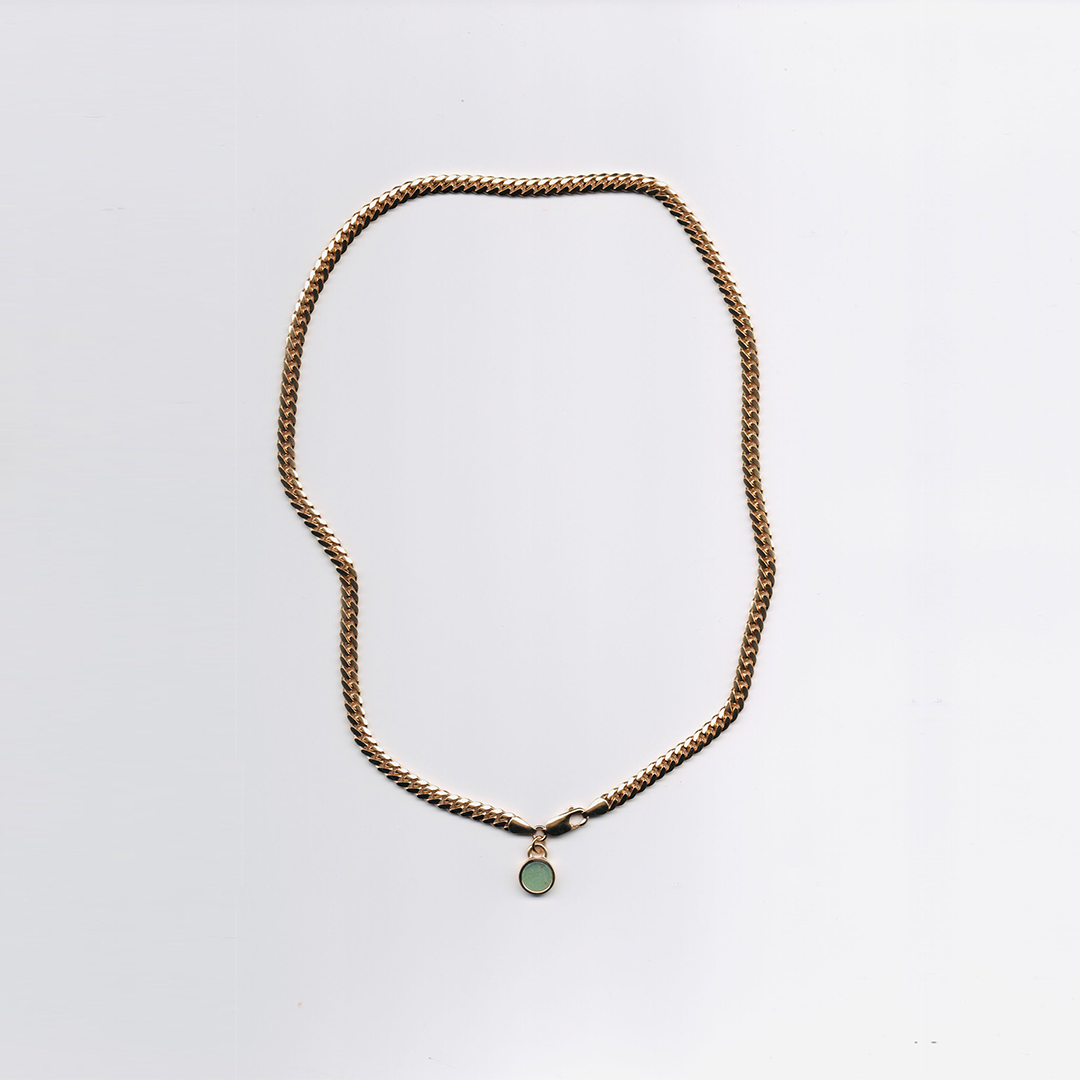 HEAVEN AND EARTH CUBAN CHAIN NECKLACE