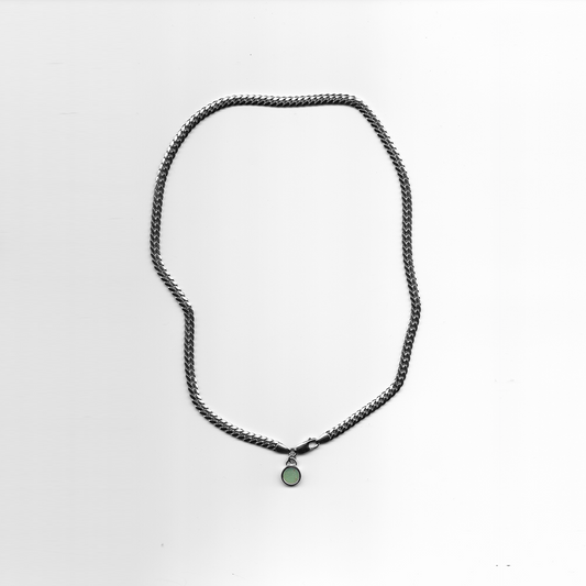 HEAVEN AND EARTH CUBAN CHAIN NECKLACE